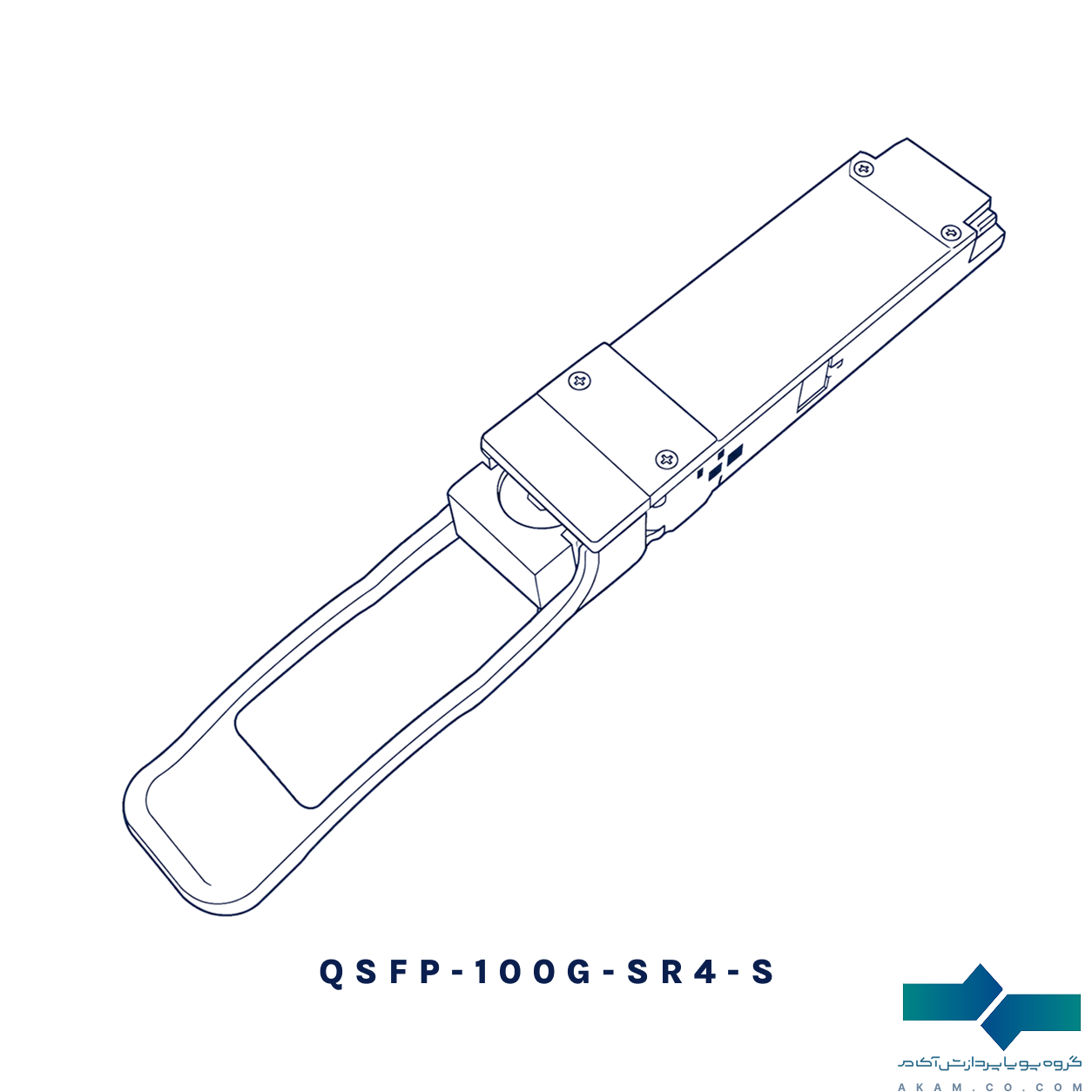 QSFP-100G-SR4-S ماژول فیبر نوری سازگار با سیسکو Cisco compatible QSFP-100G-SR4-S - تصویر 1